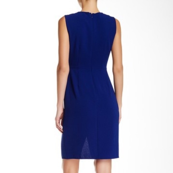 BCBGMAXAZRIA Crepe Cutout Wrap Detail Sheath Dress - Picture 2 of 4